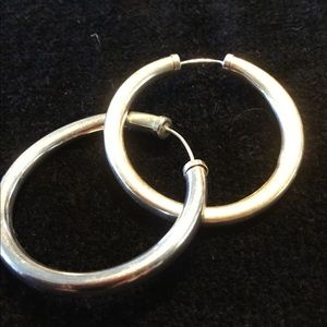 925 silver, hoop earrings